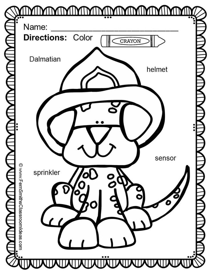 Fire safety coloring pages with differentiated vocabulary dollar deal fire safety for kids fire safety week fire prevention