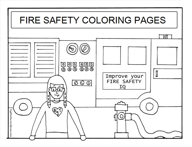 Fire safety color pages big t books