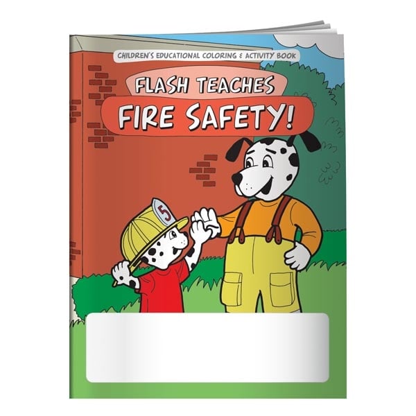 Coloring book flash teaches fire safety usa