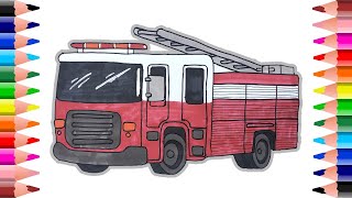 Ððfire truck drawing easy