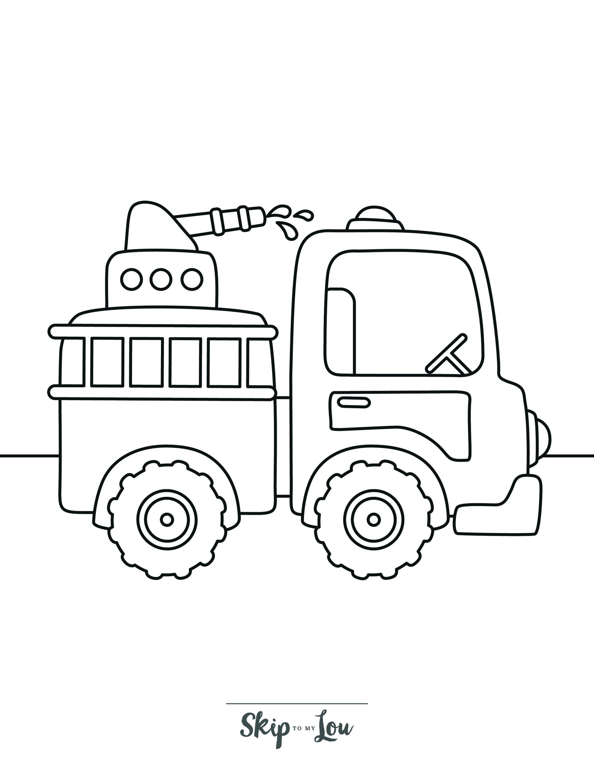 Free printable fire truck coloring pages with book download skip to my lou