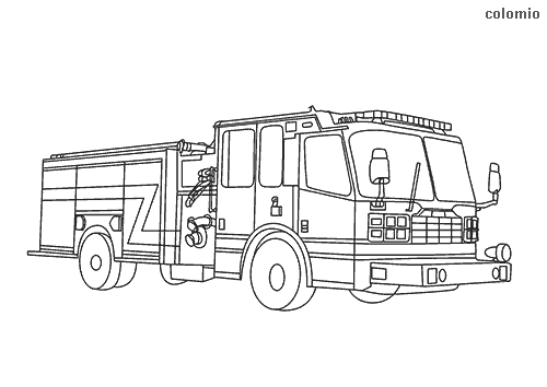 Fire trucks coloring pages free printable fire coloring sheets