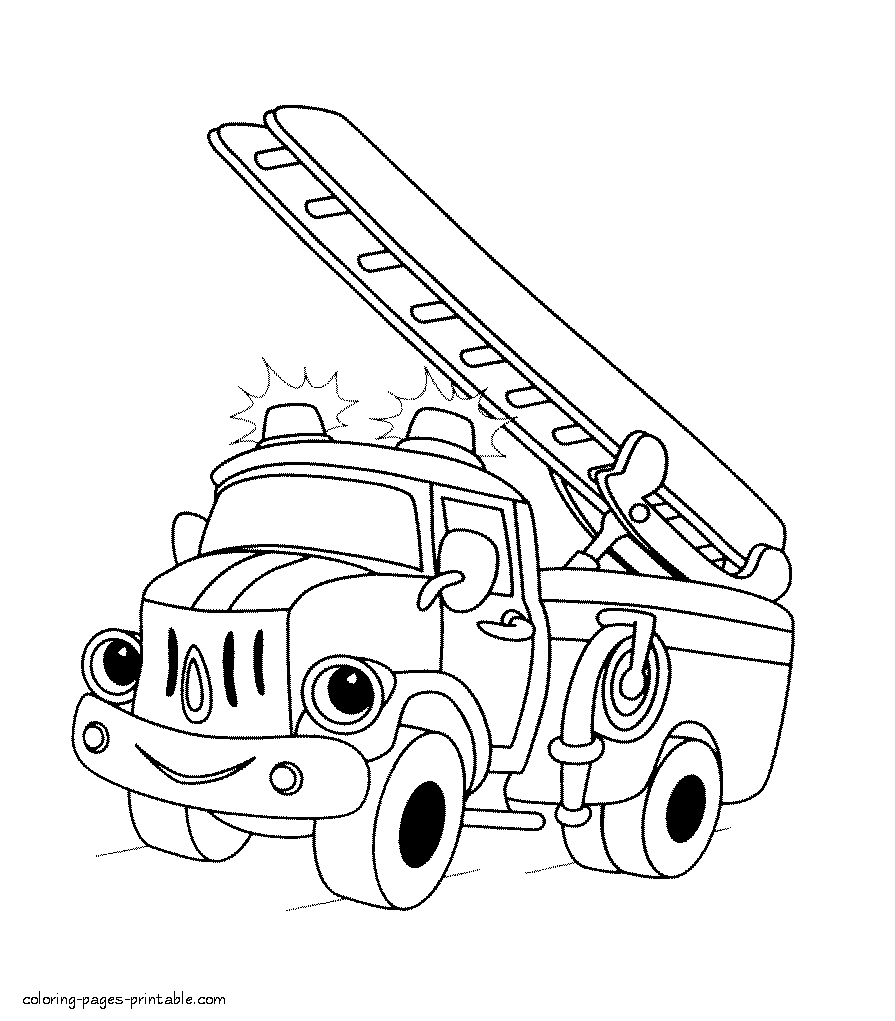 Fire truck printable coloring pages firetruck coloring page birthday coloring pages truck coloring pages