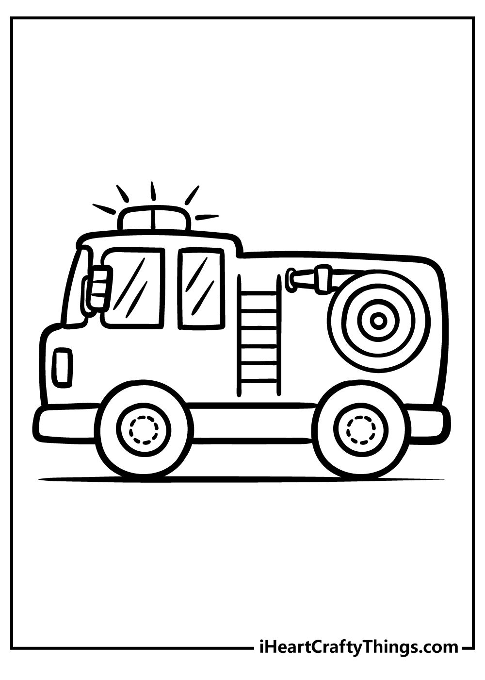 Fire truck coloring pages truck coloring pages fire trucks fire truck craft