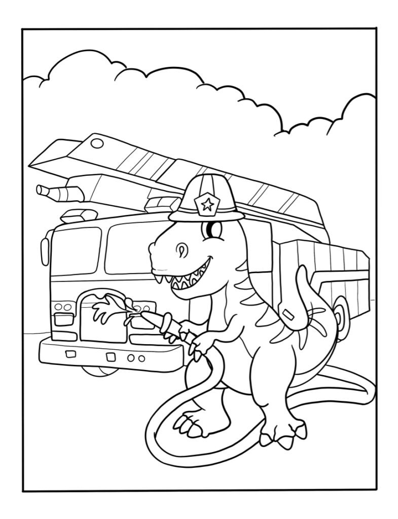 Fire truck coloring pages printable