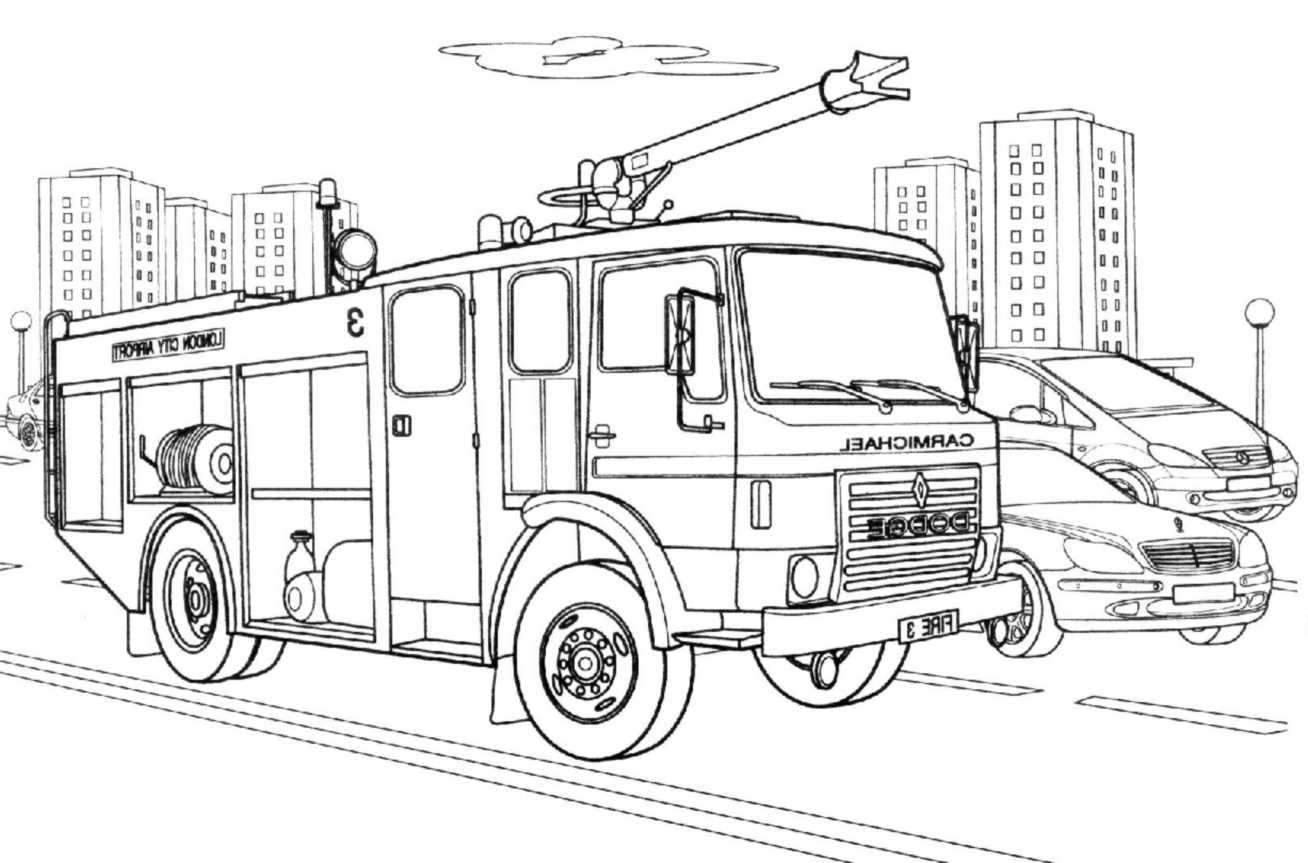 Firemen coloring page to print