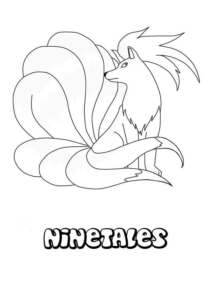 Fire pokemon coloring pages