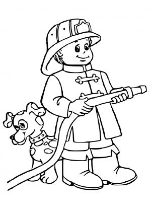 Free printable firefighter coloring pages for adults and kids