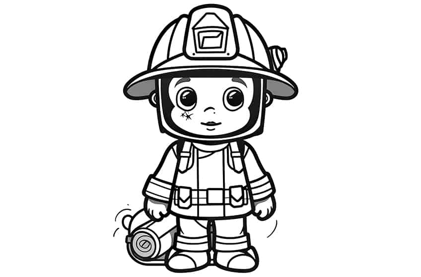 Firefighter coloring pages