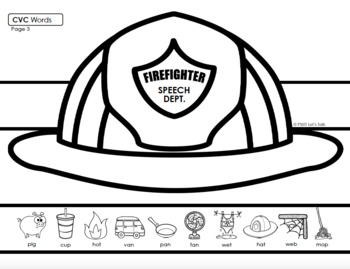 Firefighter hats for speech therapy by speech therapy with courtney gragg