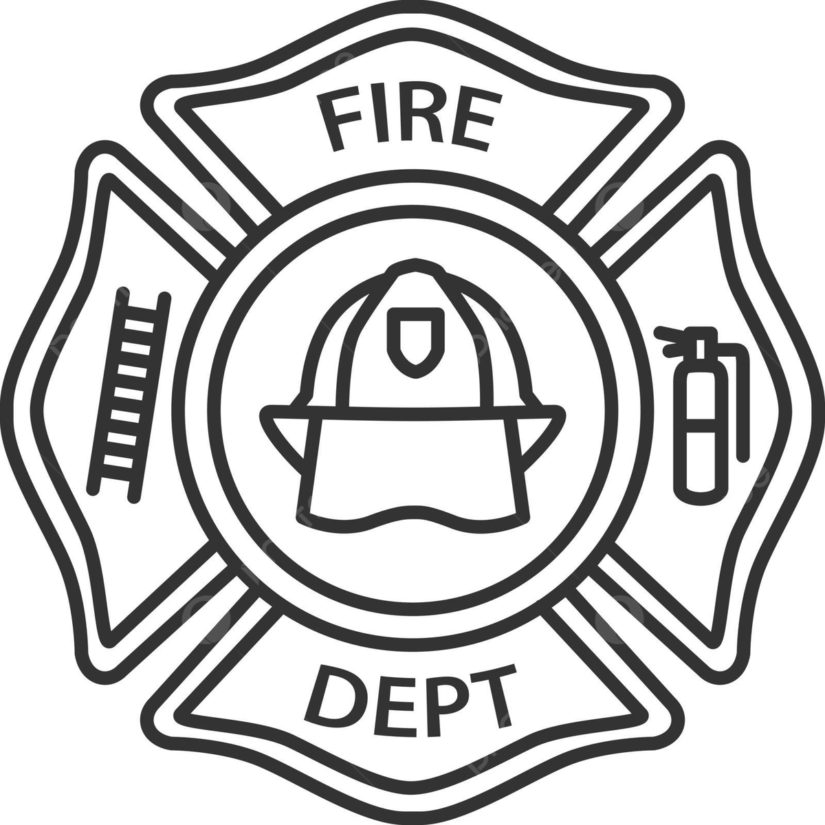 Fire fighter outline png transparent images free download vector files