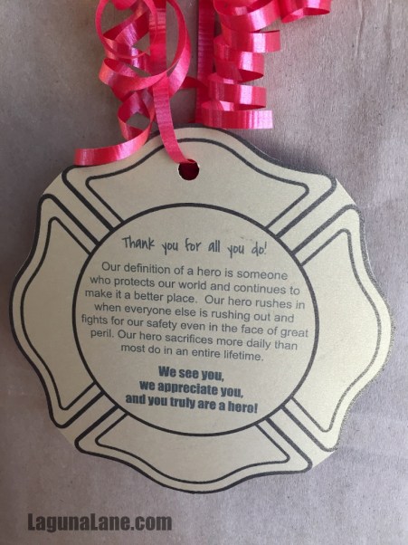 Firefighter appreciation gift free printable tags