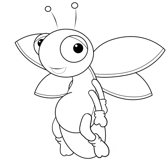 Firefly coloring page