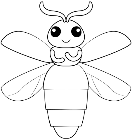 Firefly coloring page free printable coloring pages