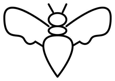 Honeybee emoji coloring page free printable coloring pages