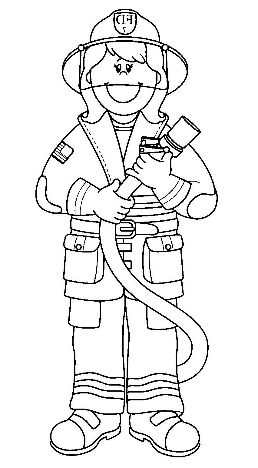 Amazing image of fireman coloring pages