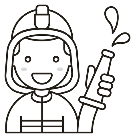 Man firefighter coloring page free printable coloring pages