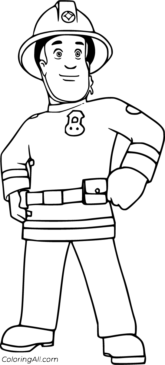 Fireman sam coloring pages