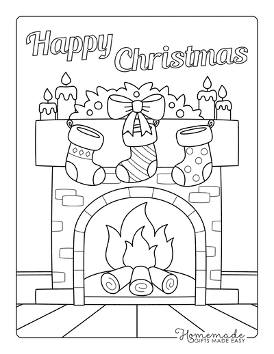 Free christmas coloring pages for kids adults