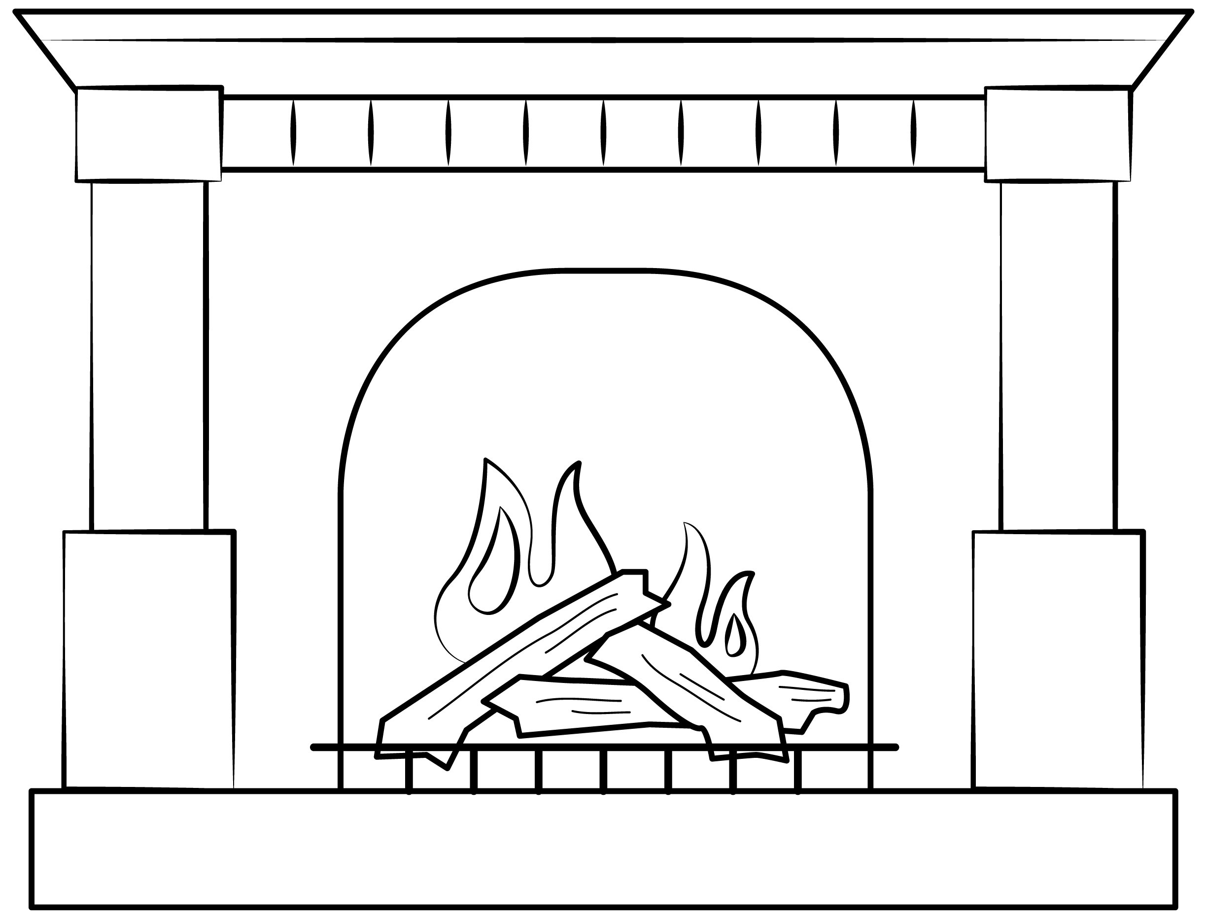 Fireplace printable template free printable papercraft templates