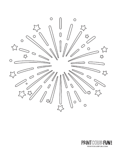 Fireworks coloring pages celebrate with free printables at