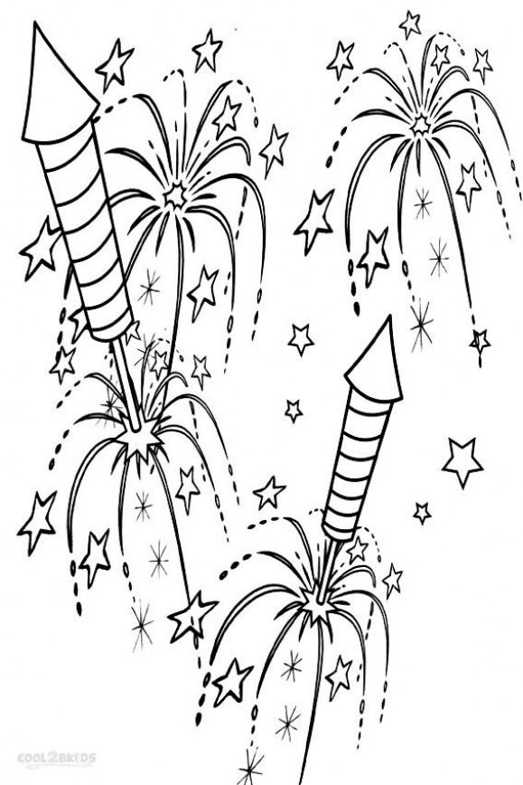 Printable fireworks coloring pages for kids firework colors fireworks art fireworks craft