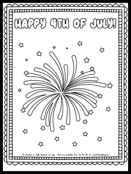 Best th of july coloring pages free printables â the art kit