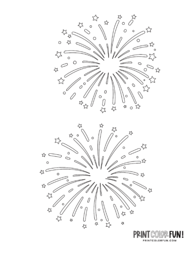 Fireworks coloring pages celebrate with free printables at