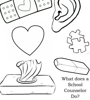 Counselor first aid coloring sheet by school counselor katie tpt