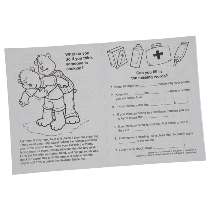 Know your emergency first aid coloring book