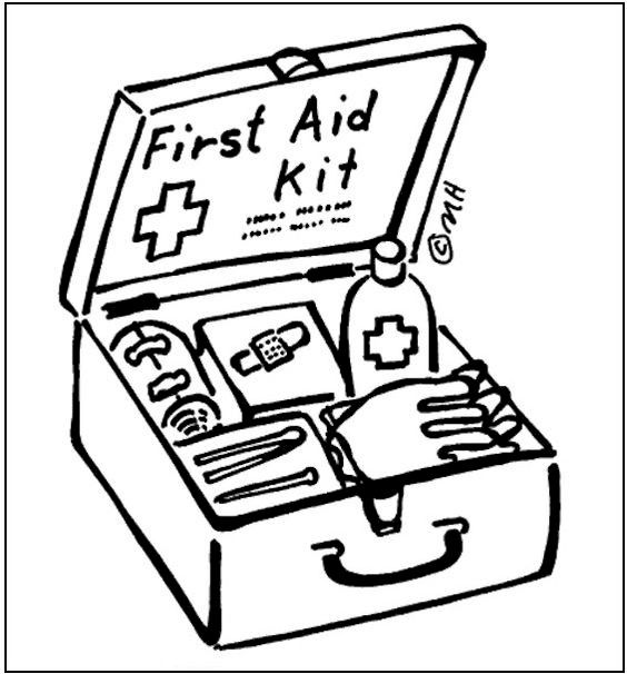 First aid coloring page first aid for kids first aid aids