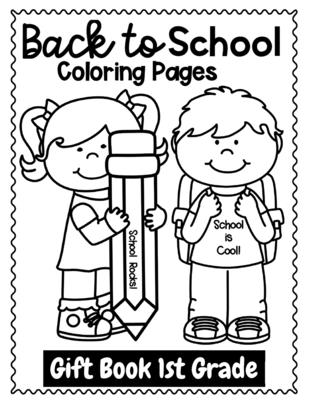 Back to school coloring pages gift book st grade wele back to school activities book for kids paperback village books building munity one book at a time