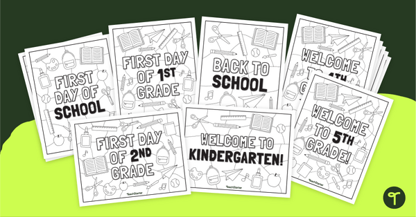 Back to school coloring pages teach starter