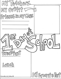 Back to school coloring pages printables