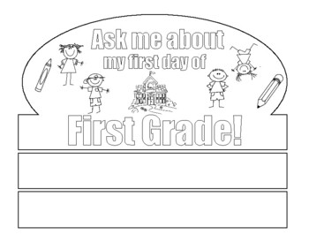 First day of first grade crown