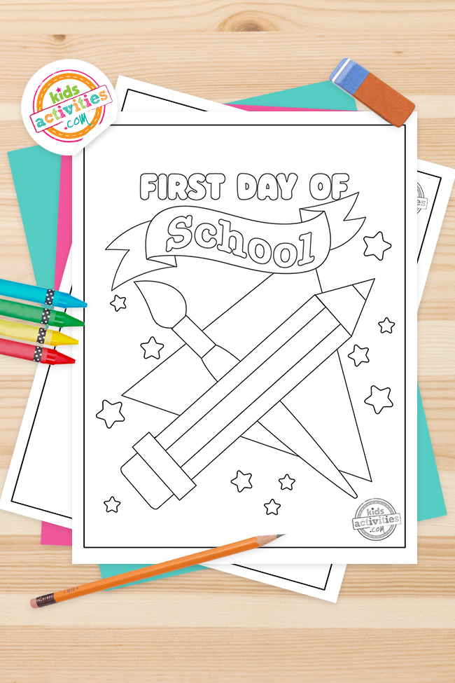 Exciting first day of school coloring pages kids activities blog