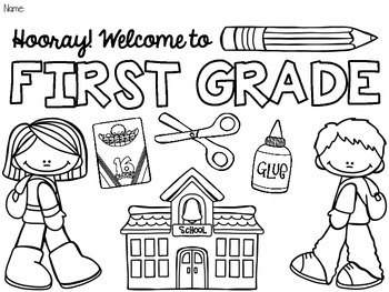 Free back to school coloring pages pre