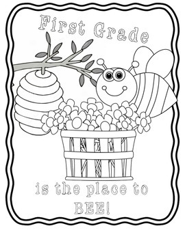 First day of school coloring page