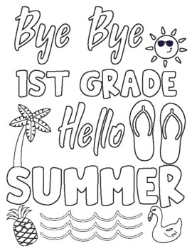 Last day of school cards summer coloring pages end of the school year