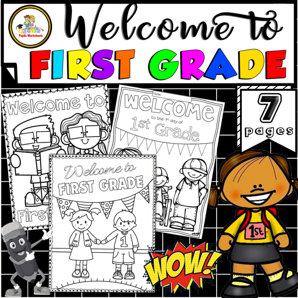 Welcome to first grade printable coloring sheets