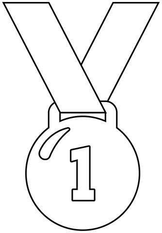 St place medal emoji coloring page free printable coloring pages