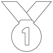 St place medal emoji coloring page free printable coloring pages