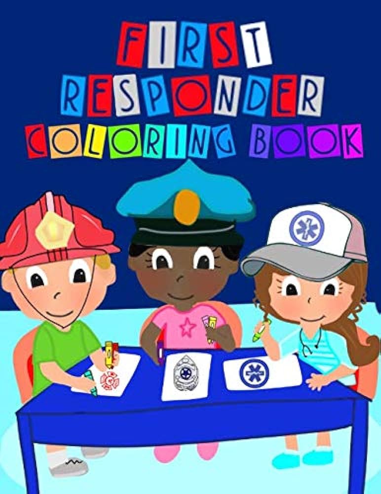 First responder kids coloring book miele donna books