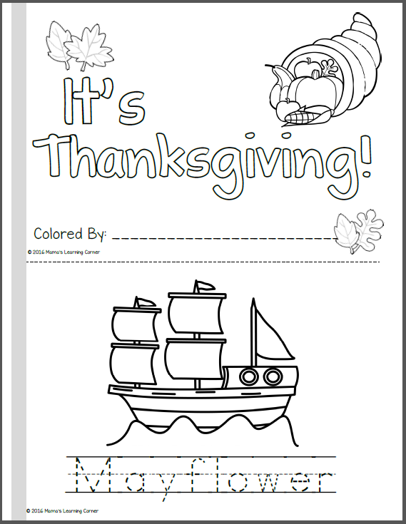 Thanksgiving coloring pages