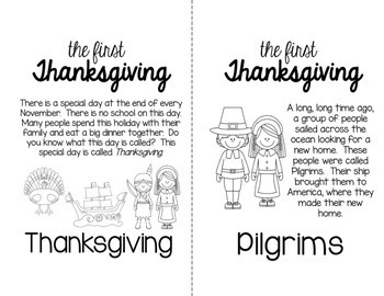 The first thanksgiving story posters and coloring book by the super teacher