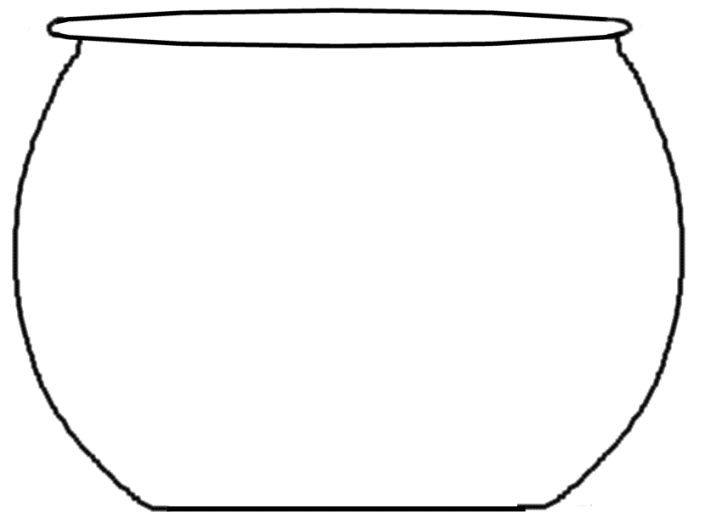 Free printable fish bowl template