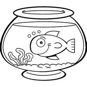 Beautiful fish bowl coloring pictures