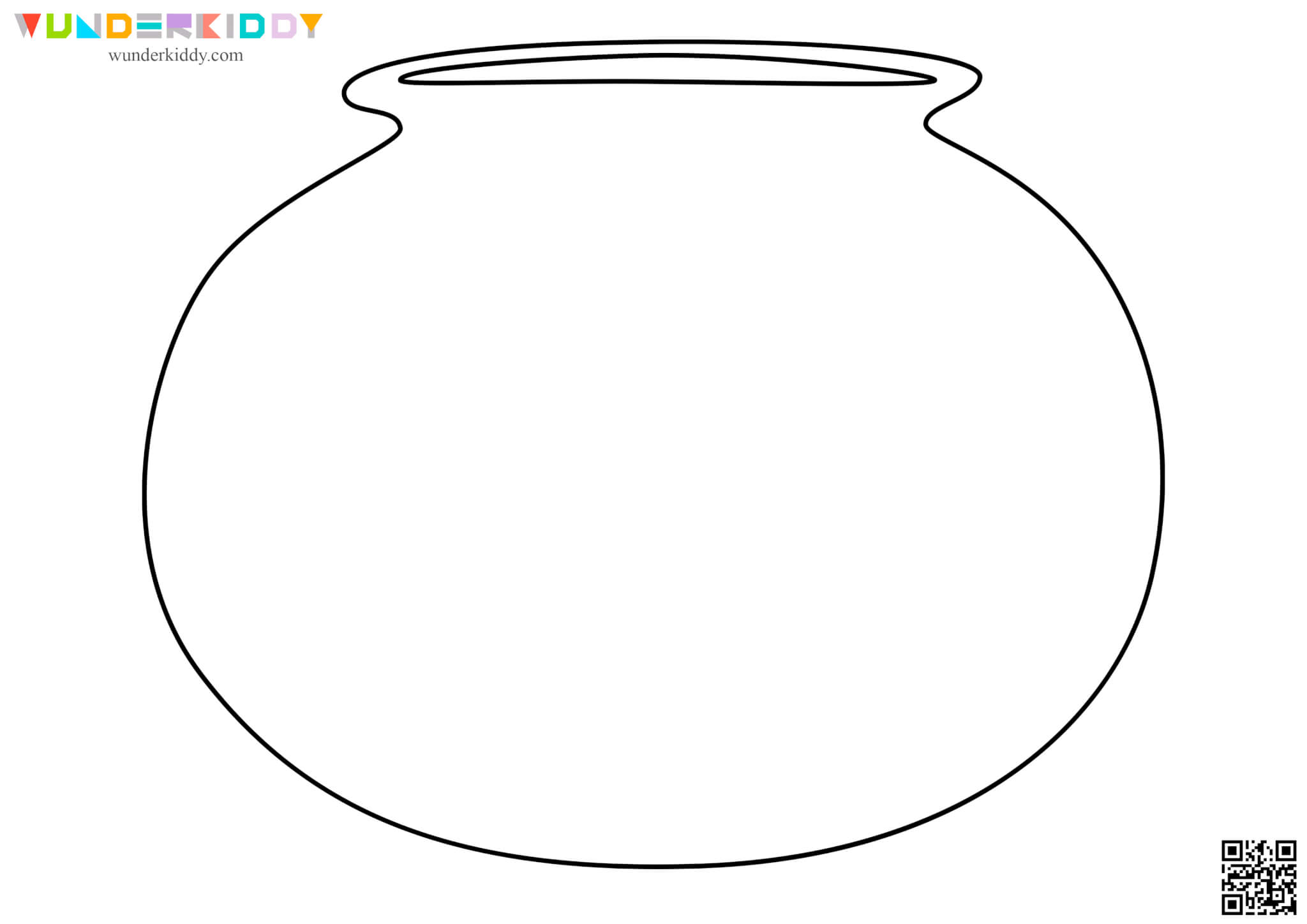 Free printable fish bowl craft template for kindergarten