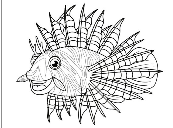 Fish coloring pages fish template printable coloring pages