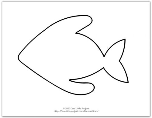 Free printable fish outline pages fish templates